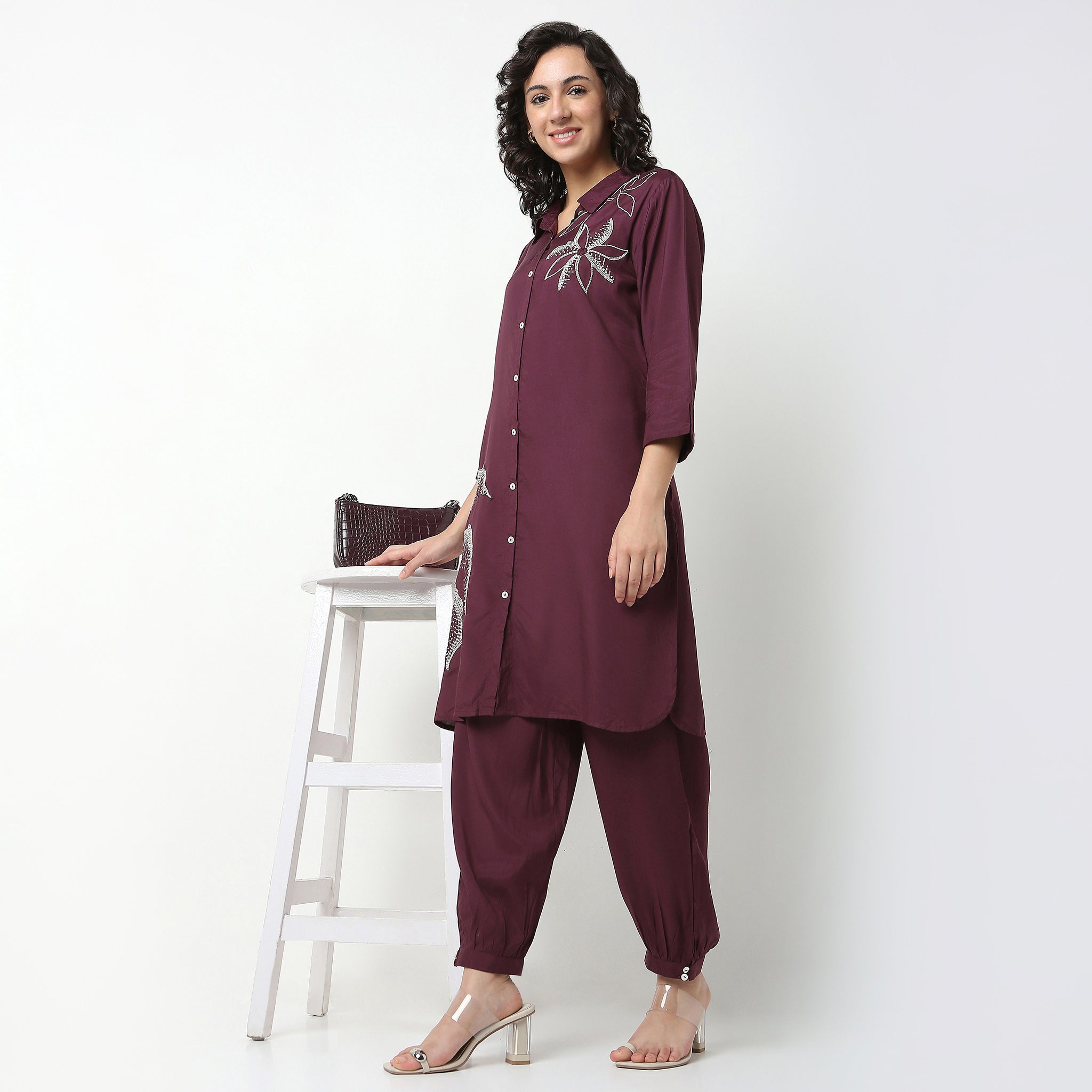 Viscose Ankle Length Pants