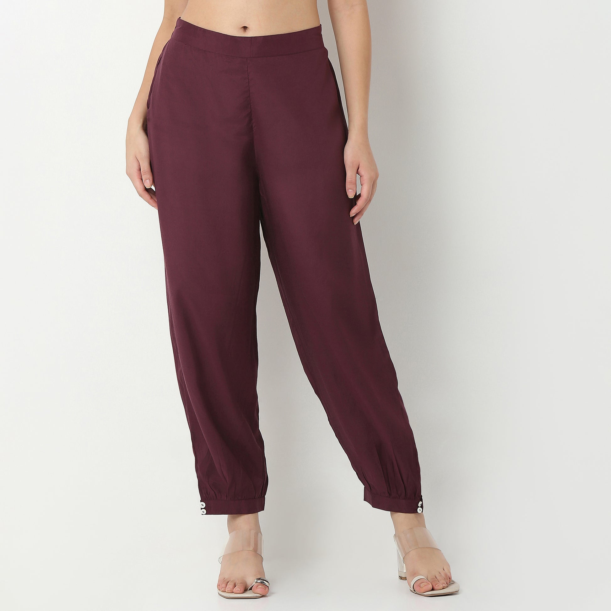 Viscose Ankle Length Pants