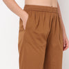 Ankle Length Straight Fit Woven Ethnic Pants 