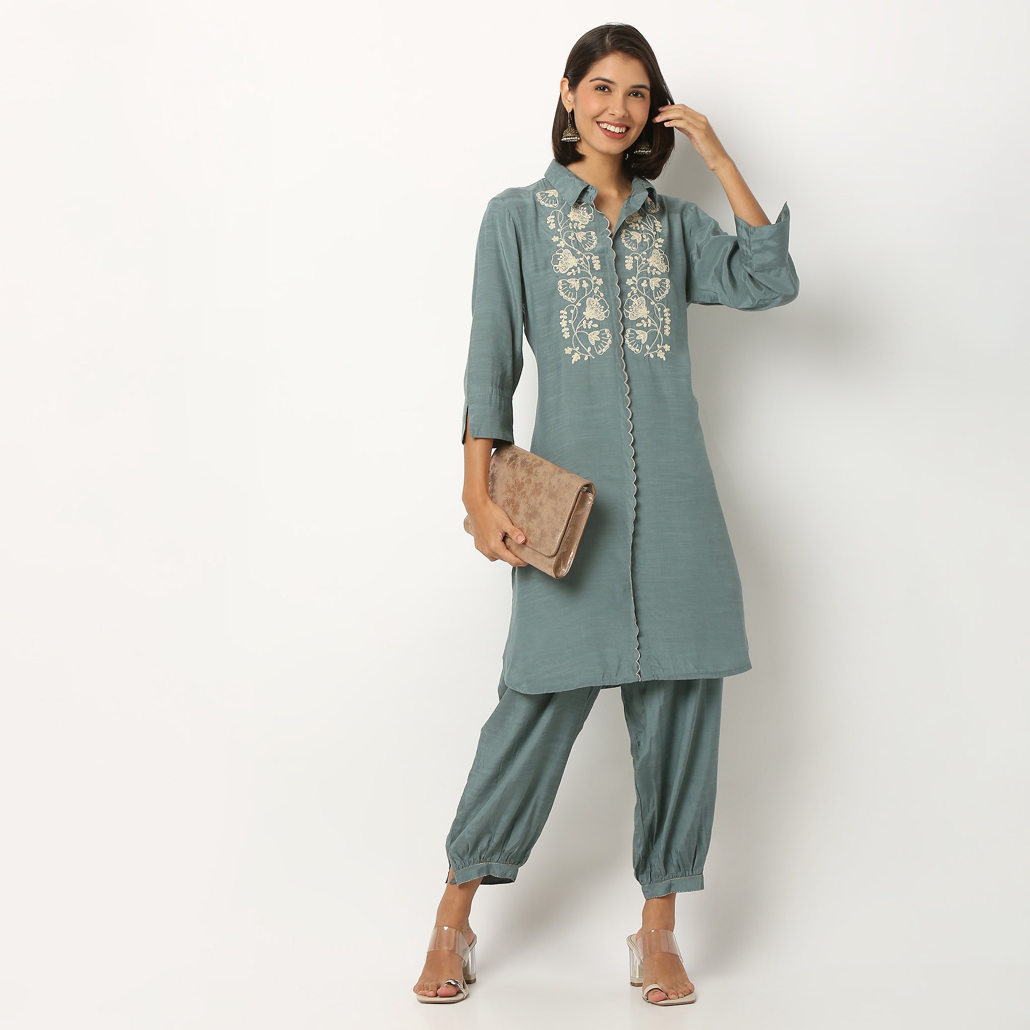 Viscose Afghani Pants Ankle Length