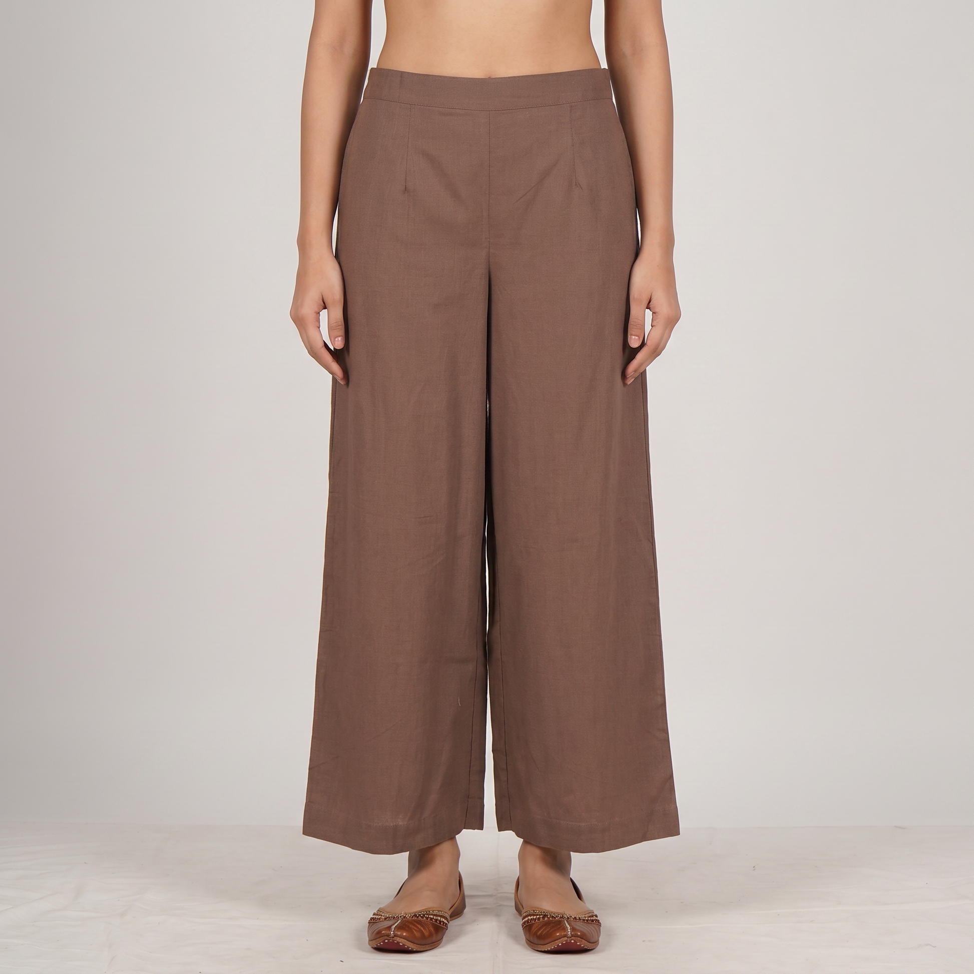 Cotton Straight Palazzo