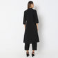 A-Line Centre Box Pleat Kurta with Short Collar and Pant Set