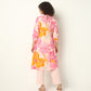 Flare Fit Printed Round Neck Kurta with Pant Set