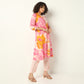 Flare Fit Printed Round Neck Kurta with Pant Set