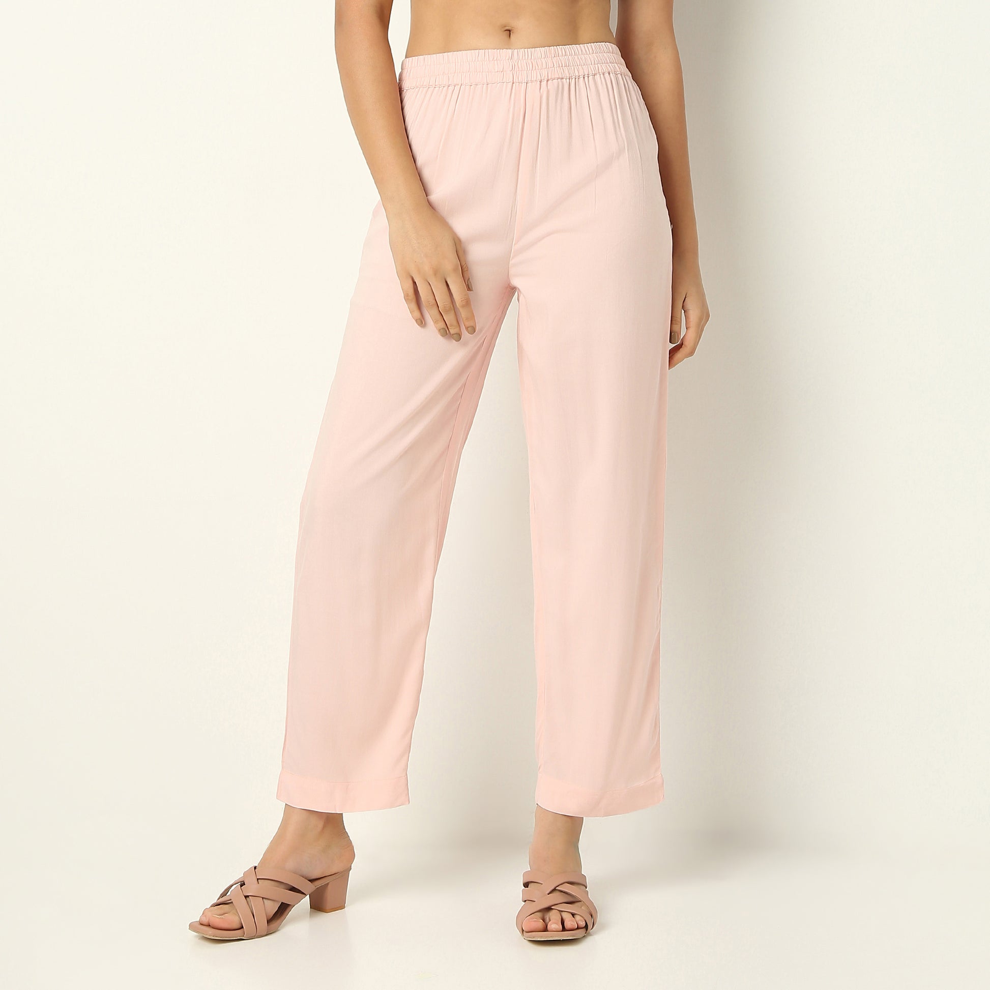 Flare Fit Printed Round Neck Kurta with Pant Set