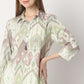 Straight Fit Printed Shirt Collar Kurta with Pant Set