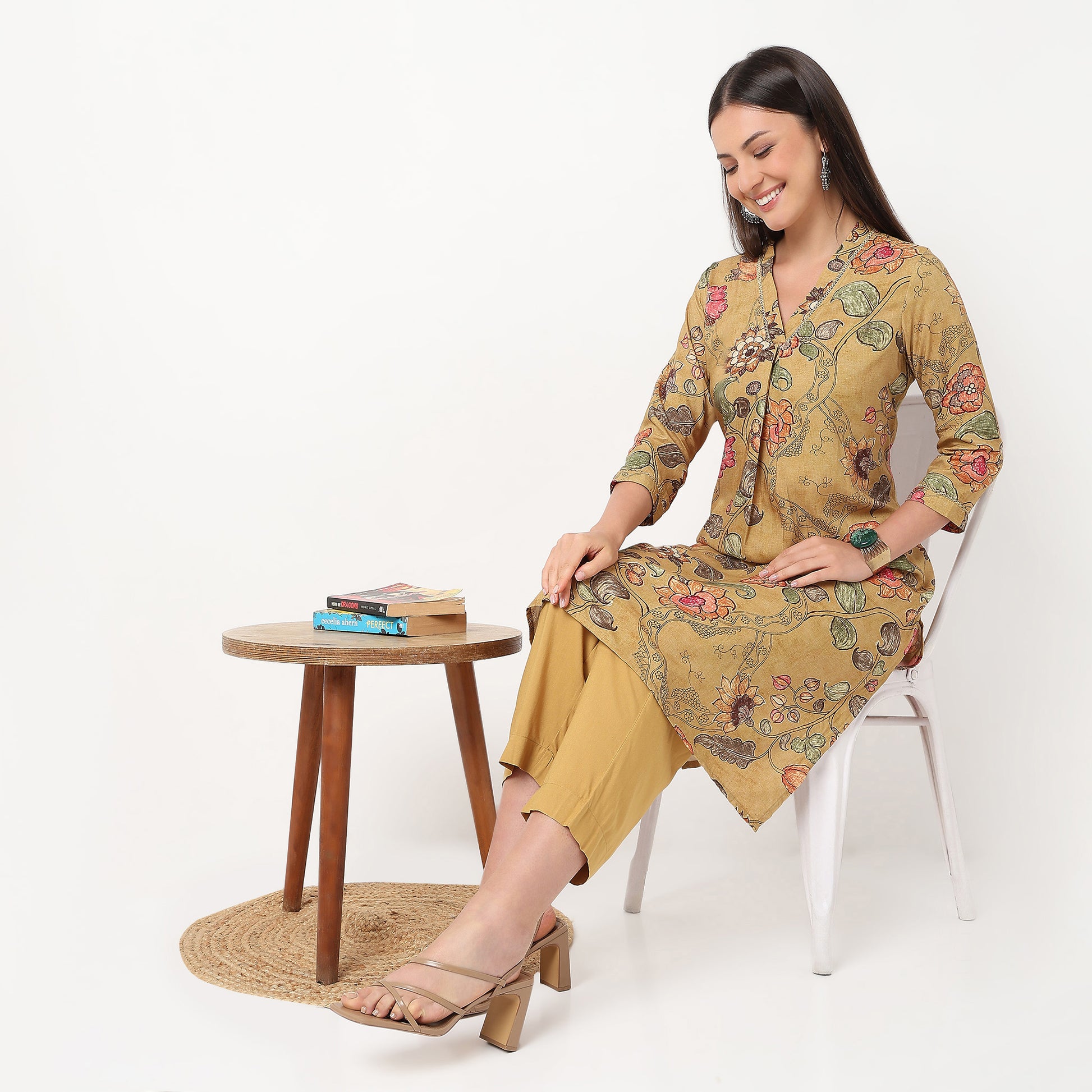 Cultural Kalamkari Printed Kurta Set