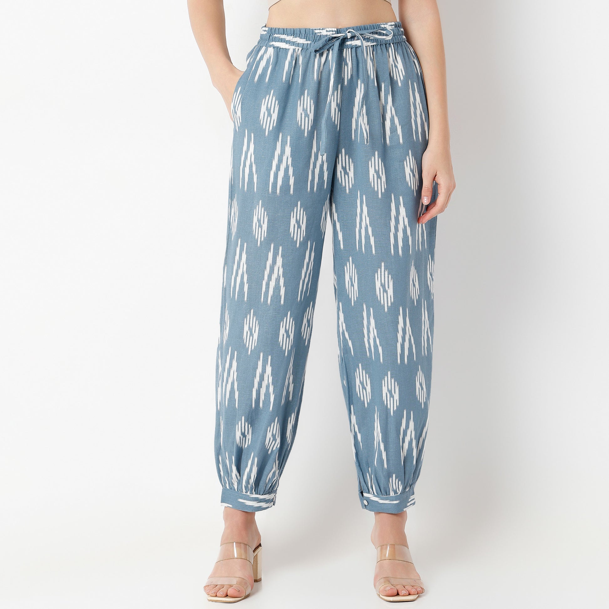 Straight Fit Printed Shirt Collar Kurta with Pant Set