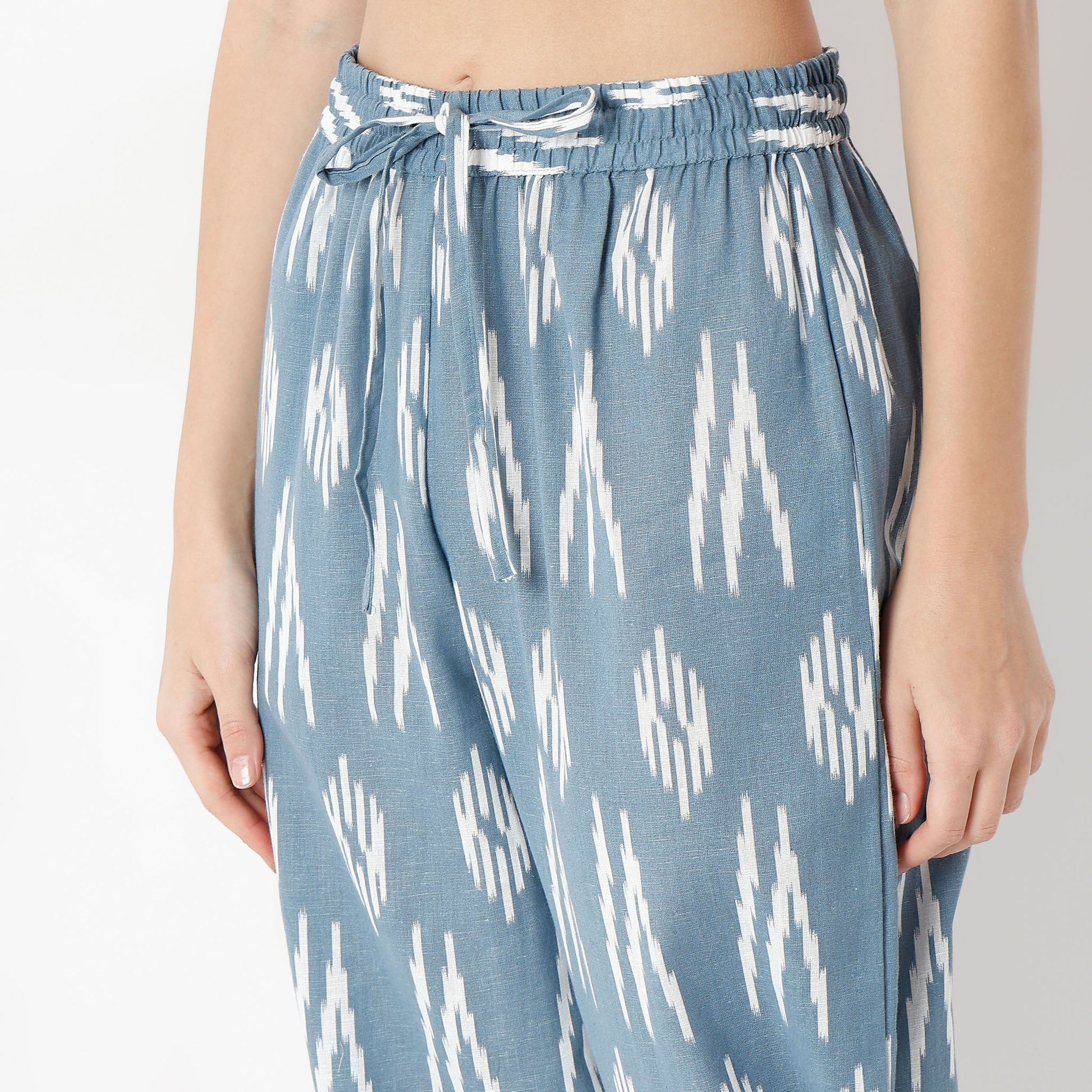 Straight Fit Printed Shirt Collar Kurta with Pant Set