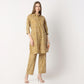 Straight Fit Printed Shirt Collar Kurta with Pant Set