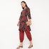 Printed V-Neck Kurta Set