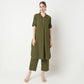 Straight Fit Solid Kurta with Pant Set