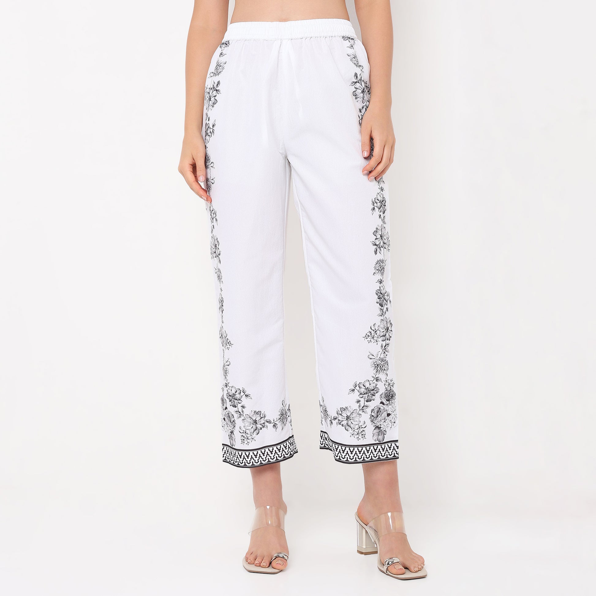 Digital Printed Round Neck Kurta Set