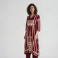 Printed V-Neck A-Line Kurta with Pant Set