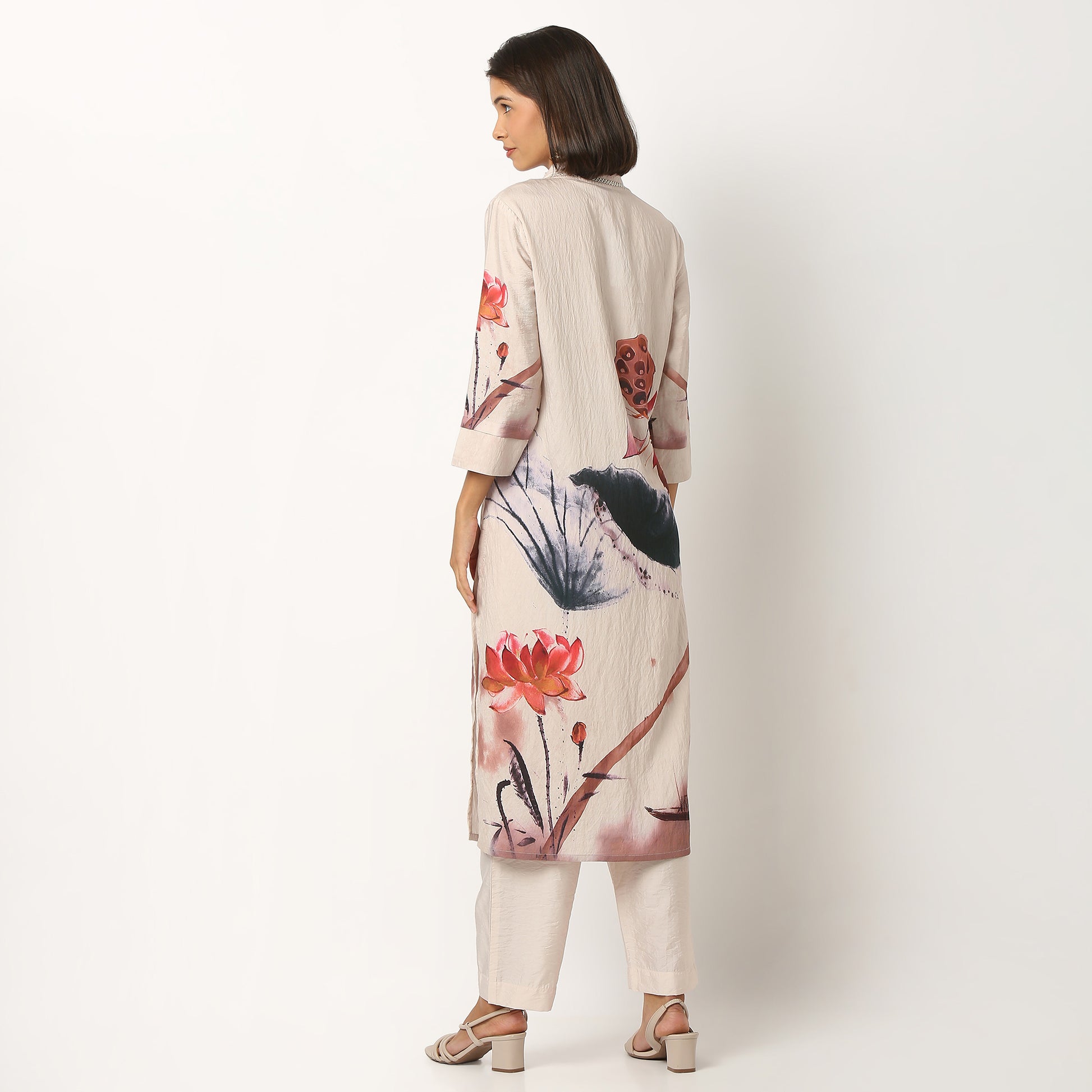 Viscose Nylon Printed Kurta Set