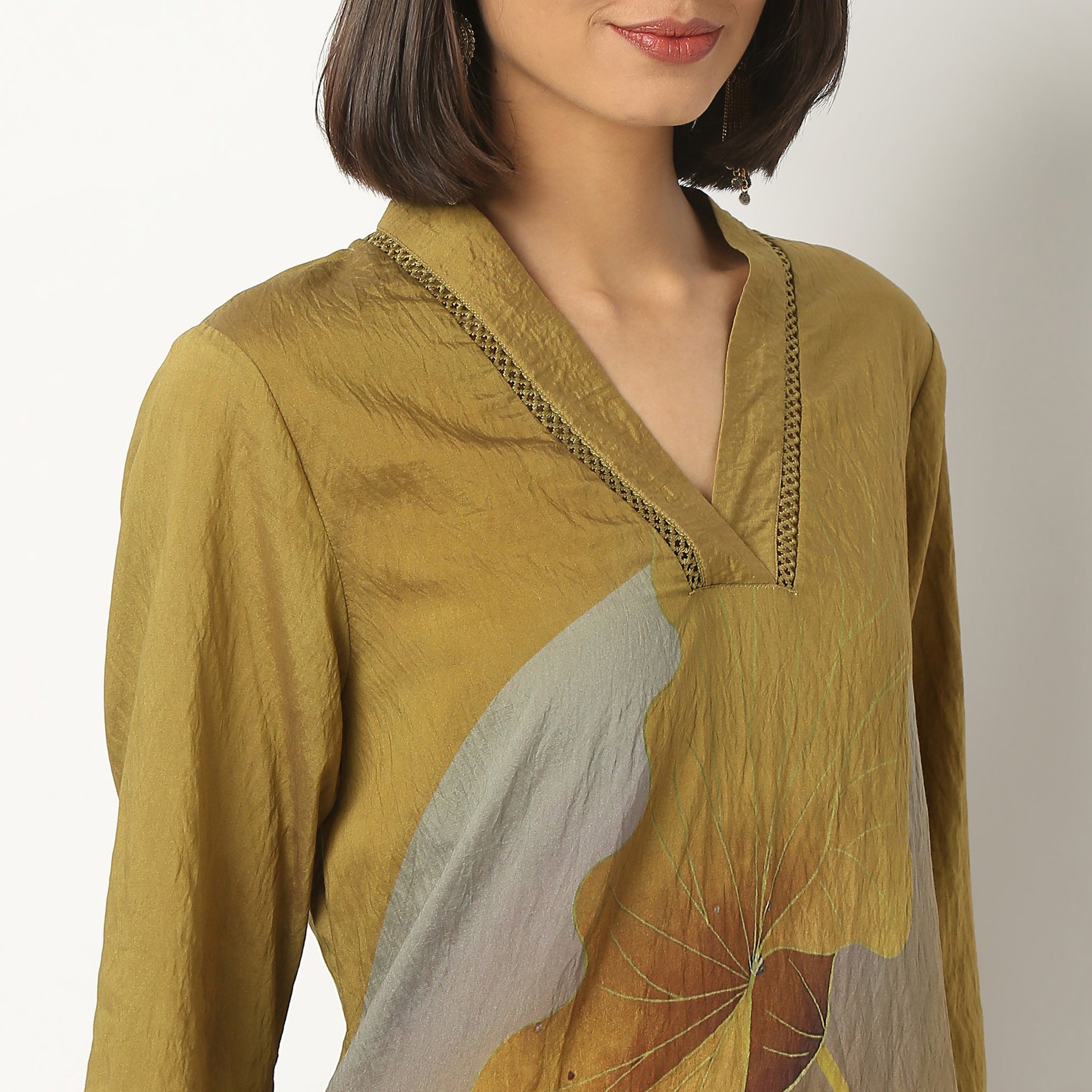 Viscose Nylon Printed Kurta Pant Set