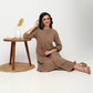 Buy Women Straight Fit Solid Three-Fourth Sleeve Kurta with Pant Set  - Style Union