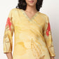 Buy Women Straight Fit Printed Three-Fourth Sleeve Kurta with Pant Set  - Style Union