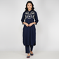Embroidered Straight Kurta with Pant Set