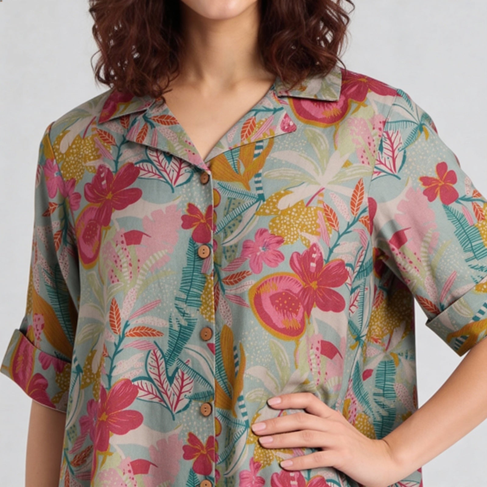 Printed Flared Kurta with Pant Set