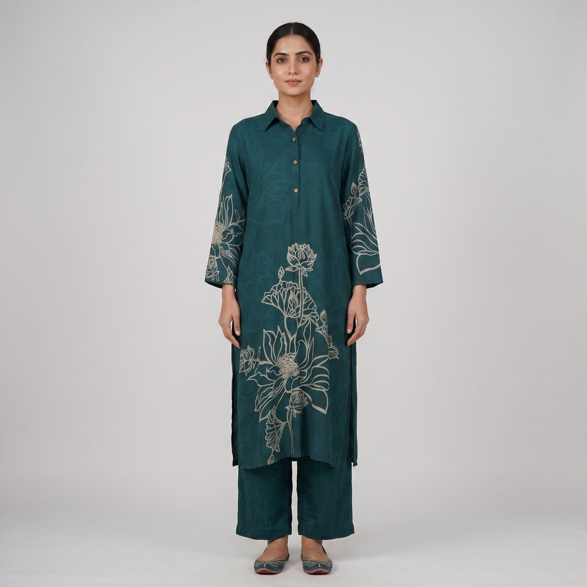 Printed Kurta with Pant Set