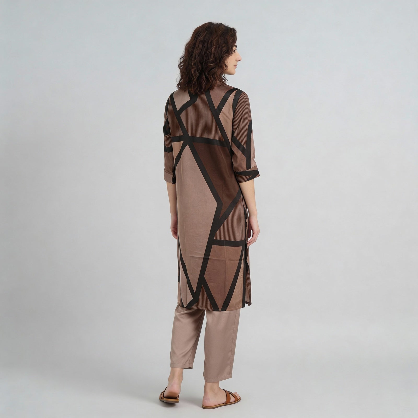 Printed Straight Kurta with Pant Set