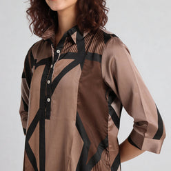 Printed Straight Kurta with Pant Set
