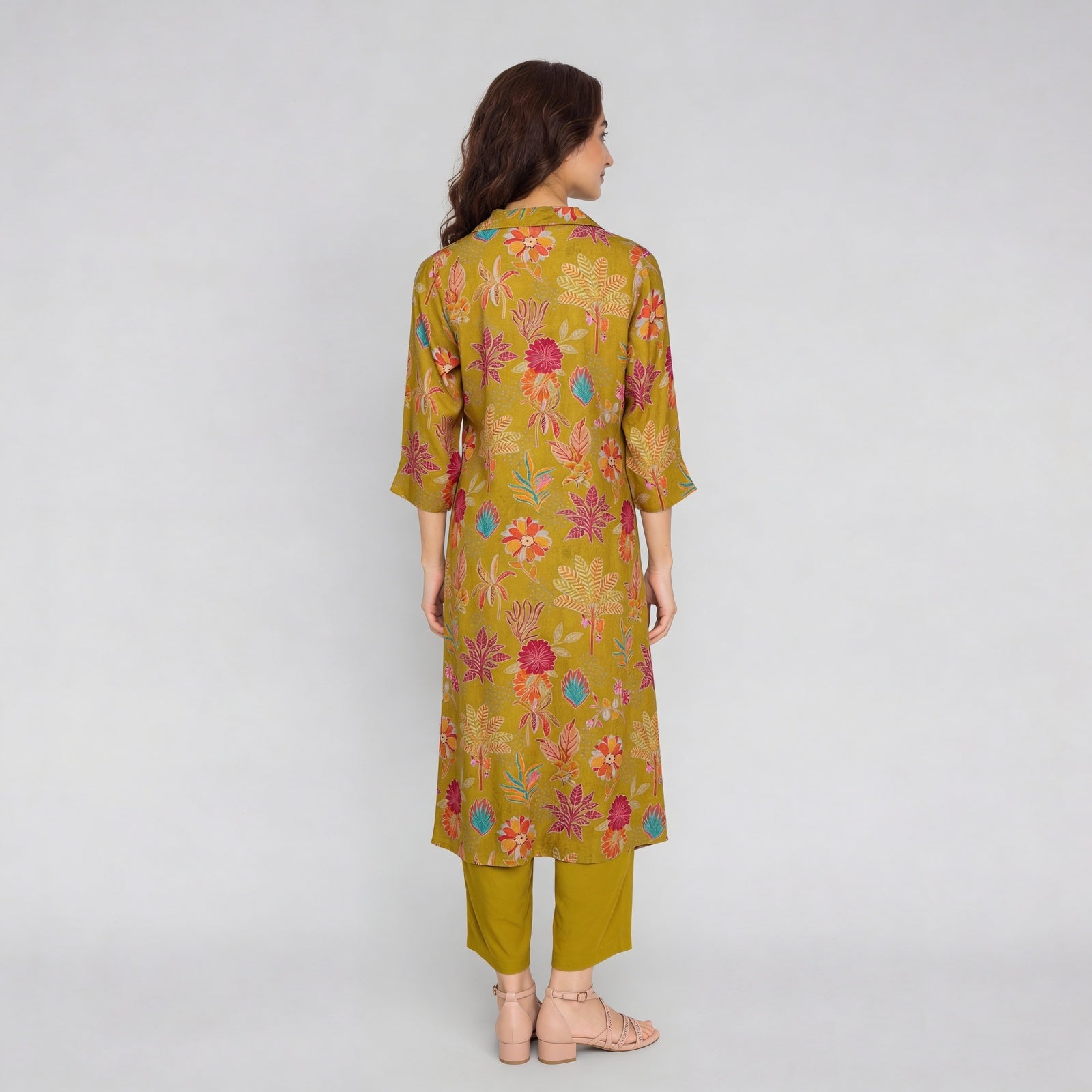 Printed Straight Kurta with Pant Set