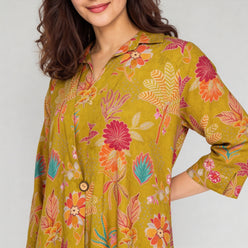 Printed Straight Kurta with Pant Set