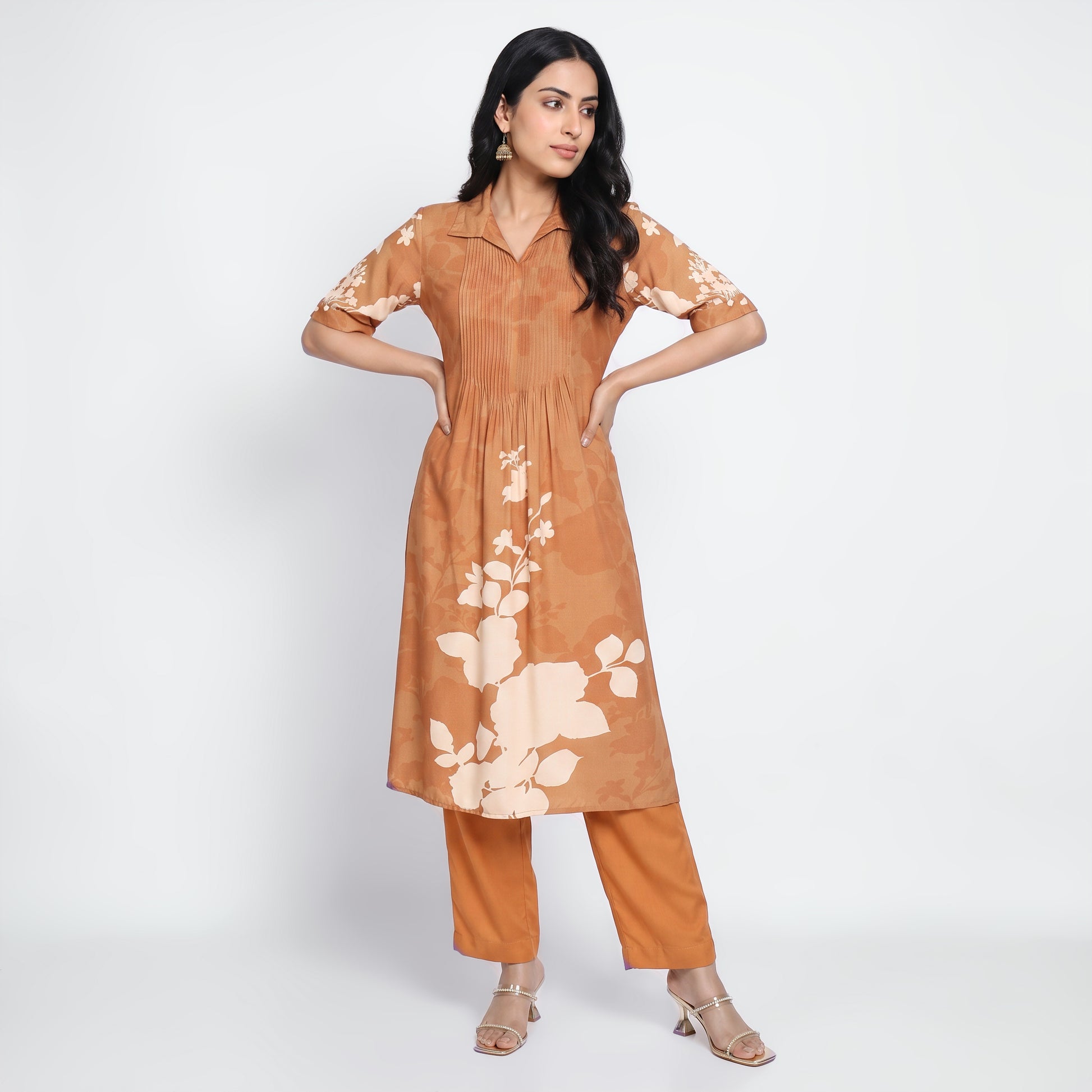 Printed Straight Kurta with Pant Set