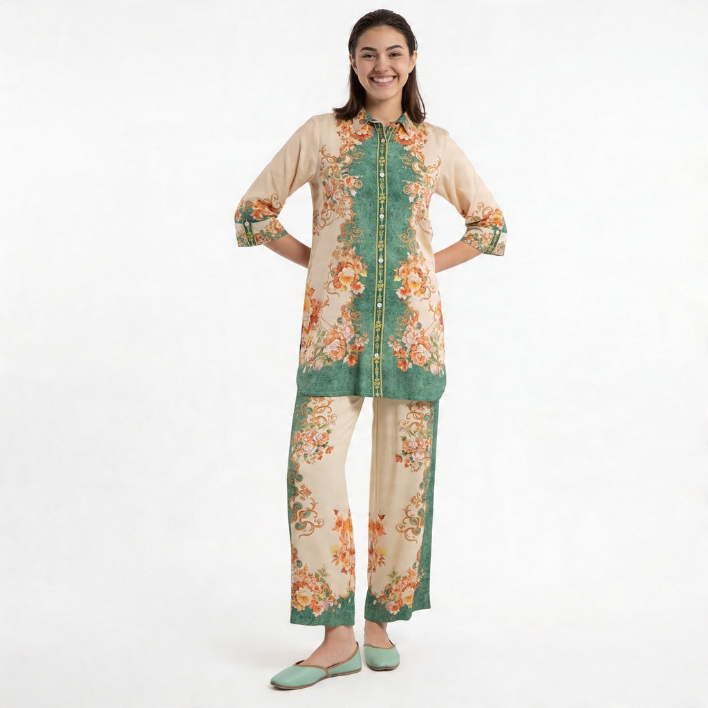 Printed Kurta with Pant Set