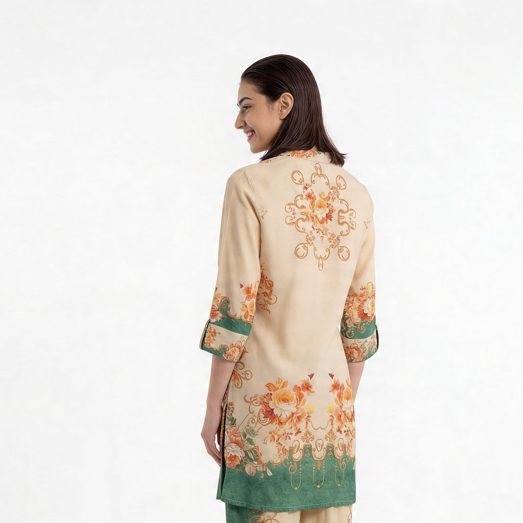 Printed Kurta with Pant Set