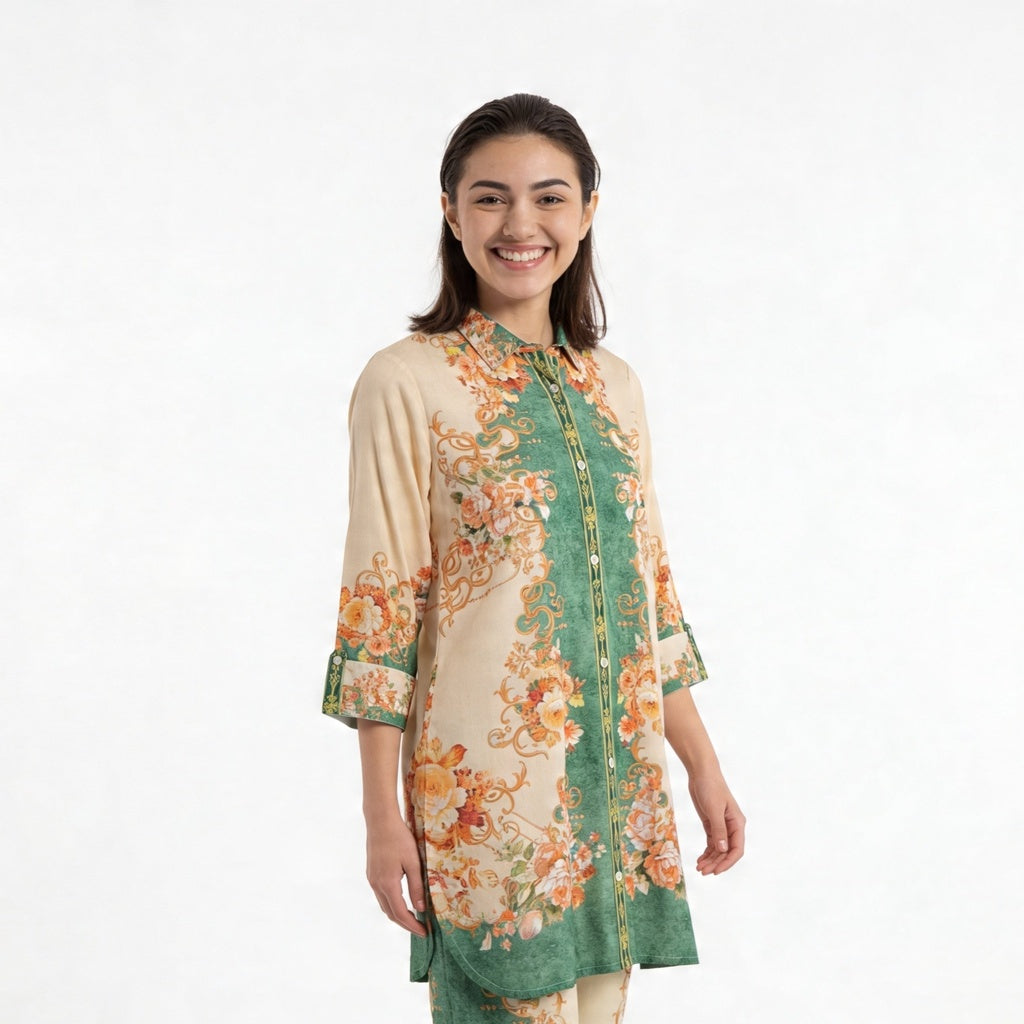 Printed Kurta with Pant Set