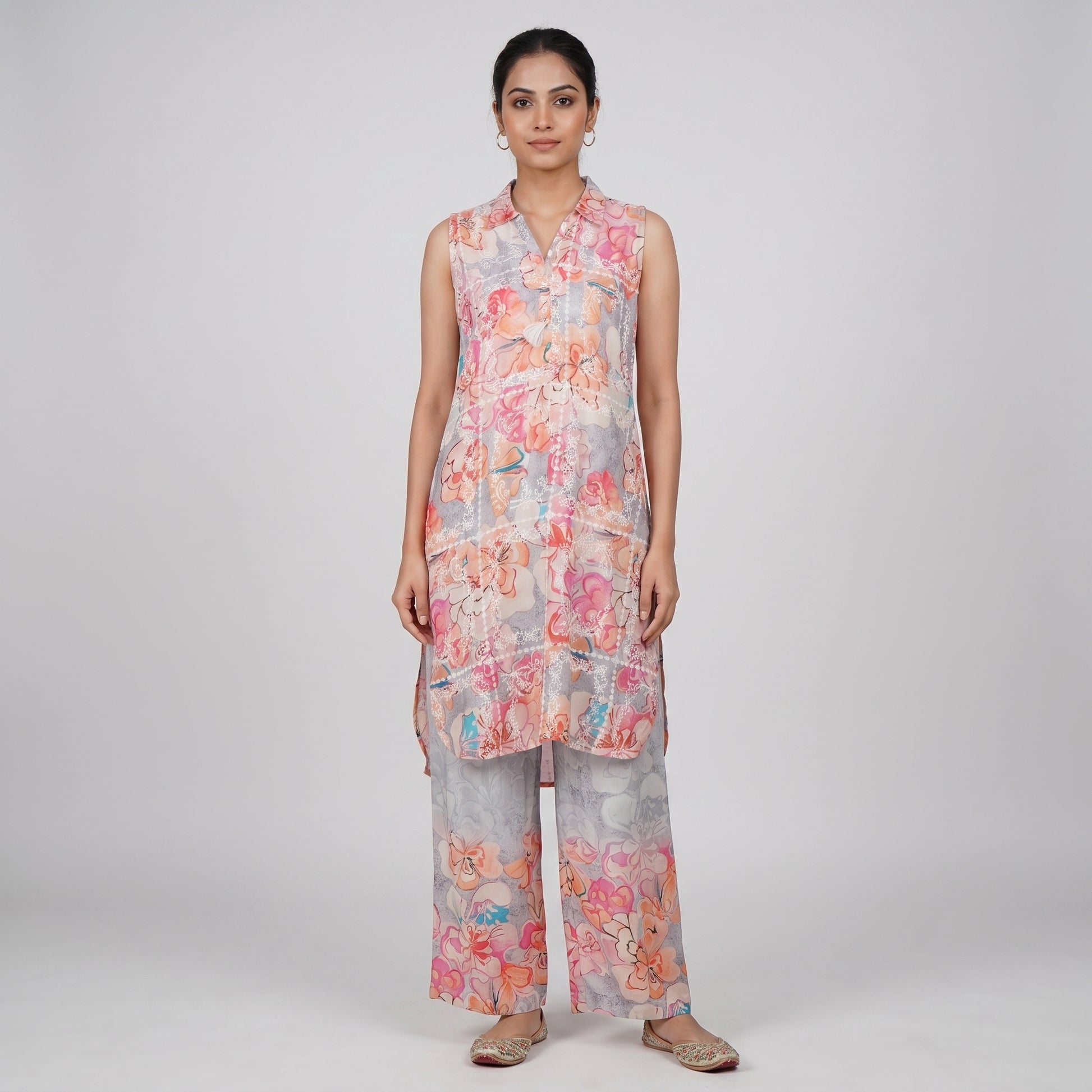 Printed Kurta with Pant Set