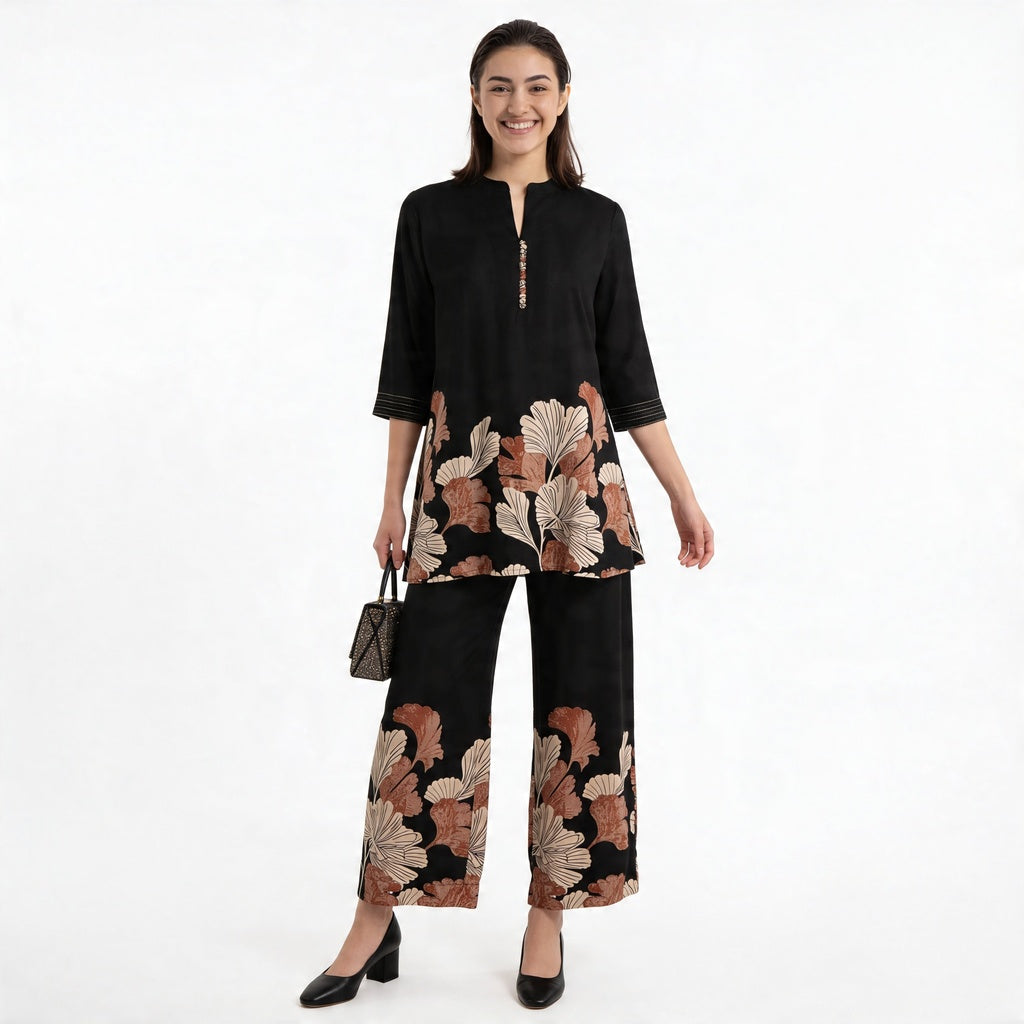 Printed Kurta with Pant Set