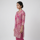 Printed V-Neck Kurta with Pant Set