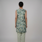 Printed V-Neck Kurta with Pant Set