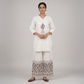Printed V-Neck Top with Pant Set
