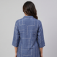 Printed Collar Kurta with Pant Set