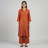 Printed V-Neck Kurta with Pant Set