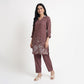 Embroidered Straight Kurta with Pant Set