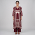 Printed V-Neck Kurta with Pant Set