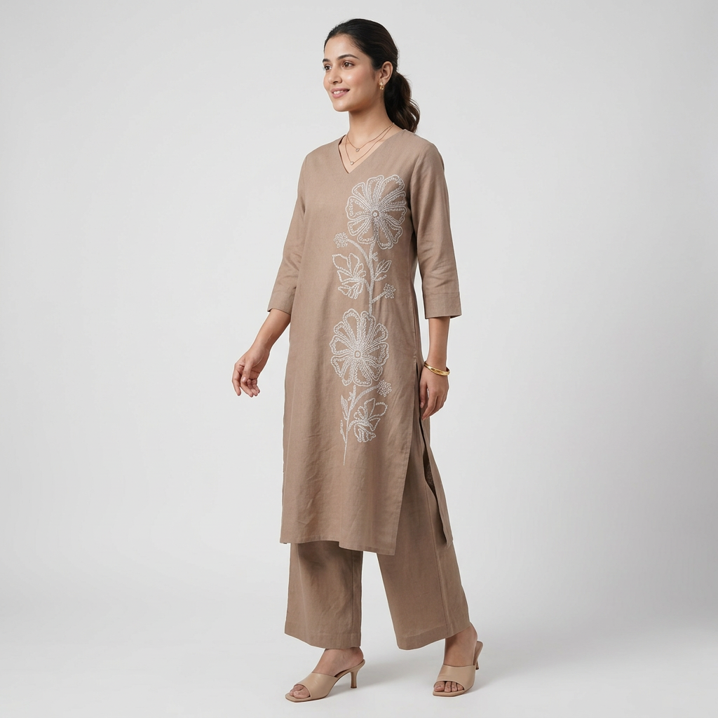 Embroidered Kurta and Pant Sets