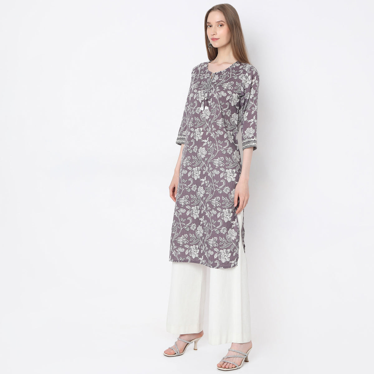 Straight Fit Printed Kurta