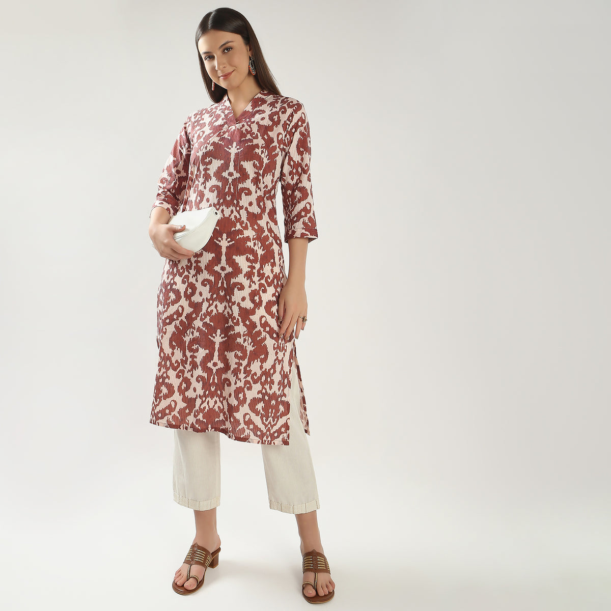 Straight Fit Printed Kurta