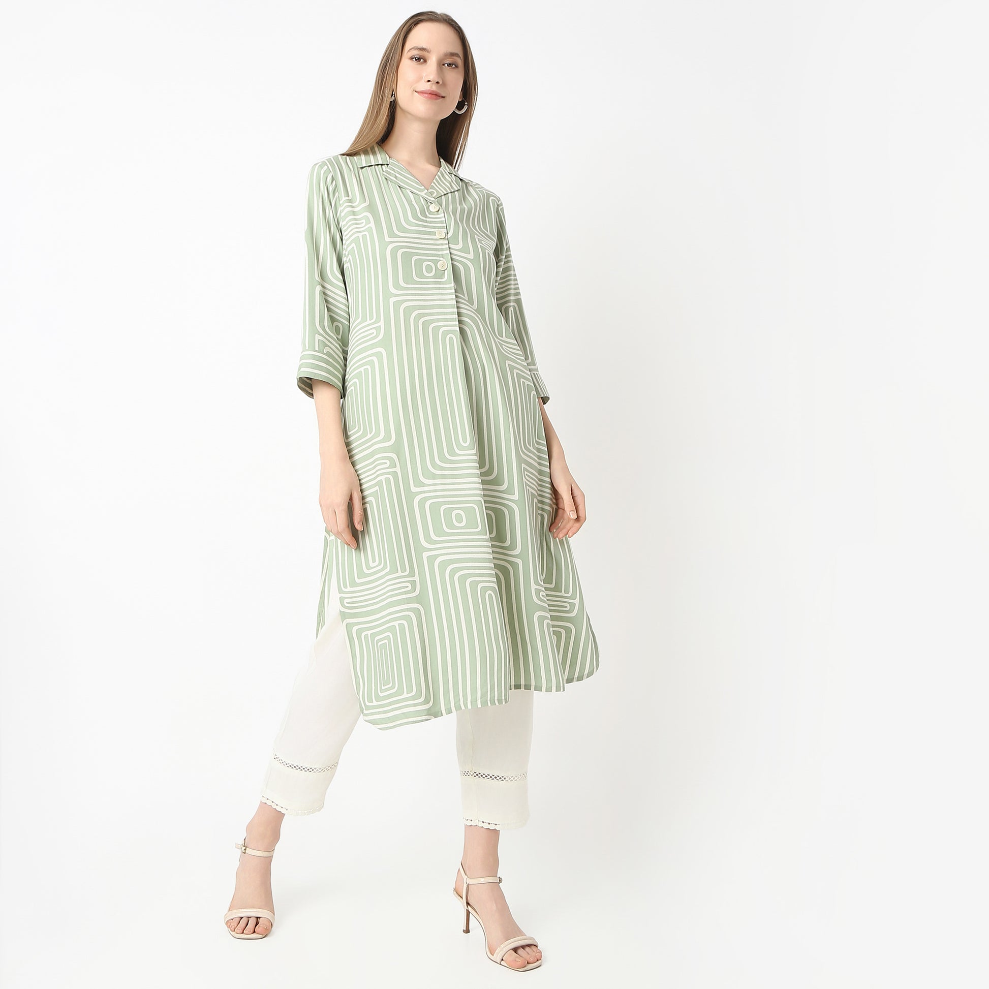 Straight Fit Printed Kurta