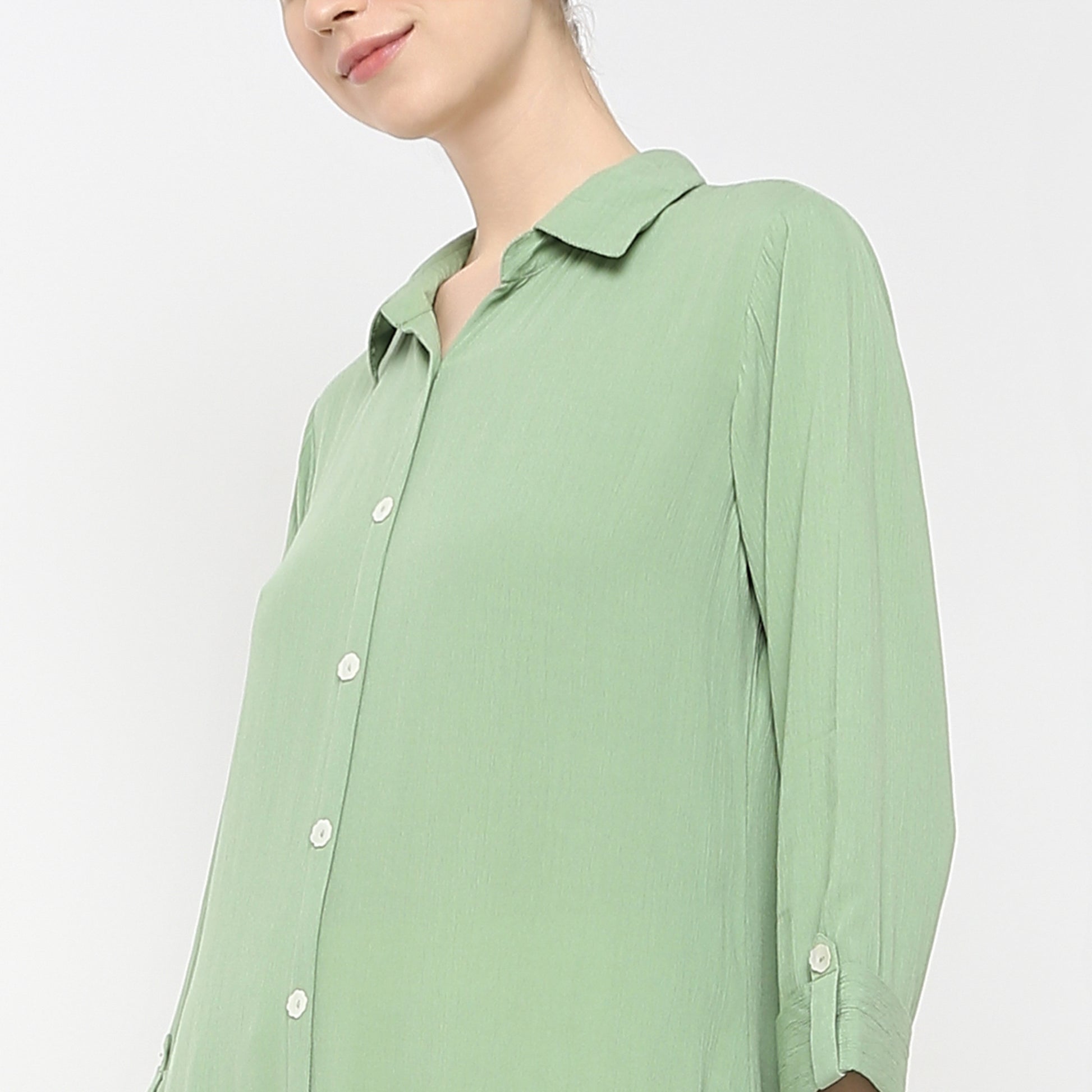 Flare Fit Solid Kurta