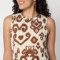 Straight Fit Printed Sleeveless Kurta