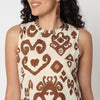 Straight Fit Printed Sleeveless Kurta