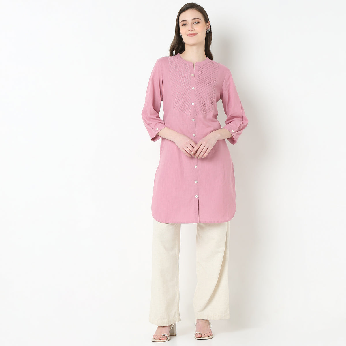 Band Collar Straight Kurta